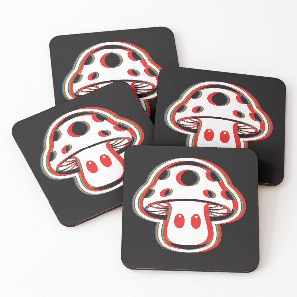 Item preview, Psychedelic Mushroom Glitch Retro RGB designed and sold by CamaleonDesigns.
