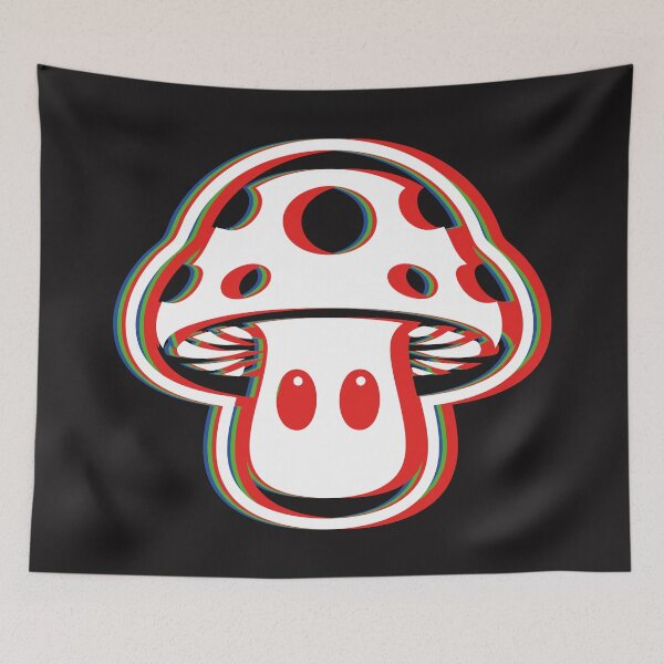 Item preview, Psychedelic Mushroom Glitch Retro RGB designed and sold by CamaleonDesigns.