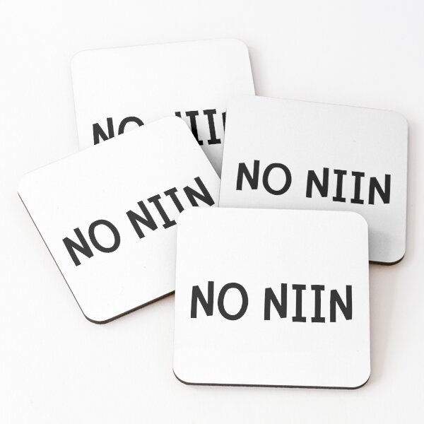 Item preview, No Niin - Lively Black Letters designed and sold by vadelista.