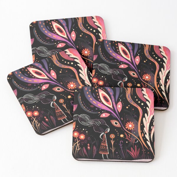 Item preview, Mystical Enchanted Forest Girl Glowing Art designed and sold by LuminousFoundry.