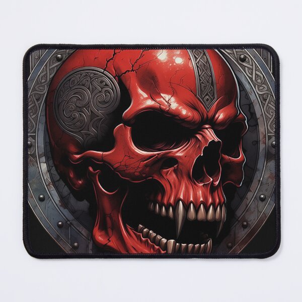 Item preview, Gothic Viking Red Skull designed and sold by Bluesax.