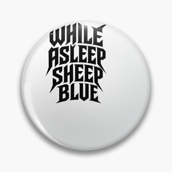 Item preview, While Asleep Sheep Blue Funny Bold Quote Tee designed and sold by BinAlgoPix.