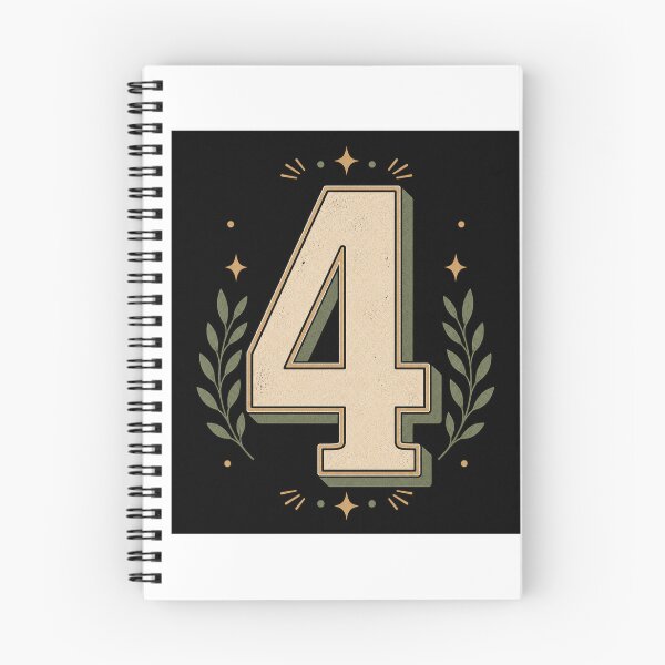 Item preview, Retro Number Four Illustration designed and sold by Kupeliemre.