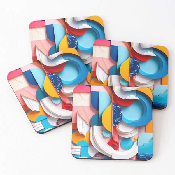Item preview, Modern Geometric Soft Shapes Abstract Color Composition designed and sold by NizuCaCi.