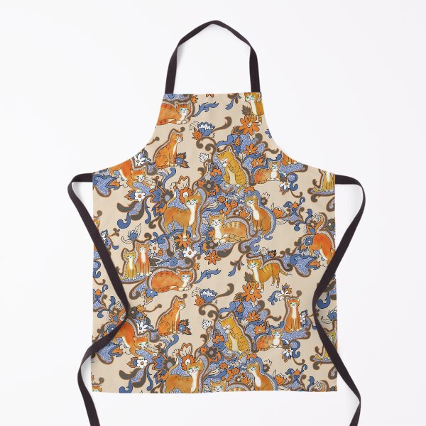 Item preview, Orange Boho Cats Feline Frenzy designed and sold by vinpauld.