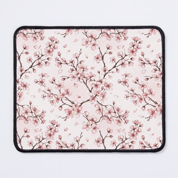 Item preview, Cherry Blossom Sakura Watercolor Japanese Floral Pattern designed and sold by Inkworksbyshery.