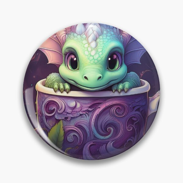 Item preview, dragon in a cup designed and sold by Foxlindesigns.