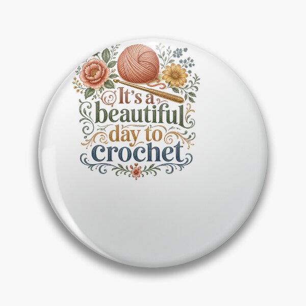 Item preview, Its A Beautiful Day To Crochet Vintage Crocheter Gift designed and sold by BinAlgoPix.