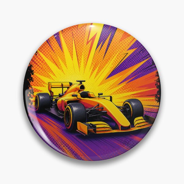 Artikelvorschau, Elektrischer Formel-1-Grand-Prix-Pop-Art-Geschwindigkeitsrausch entworfen und verkauft von PlanetEye Designs.