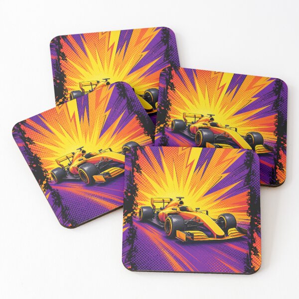 Artikelvorschau, Elektrischer Formel-1-Grand-Prix-Pop-Art-Geschwindigkeitsrausch entworfen und verkauft von PlanetEye Designs.