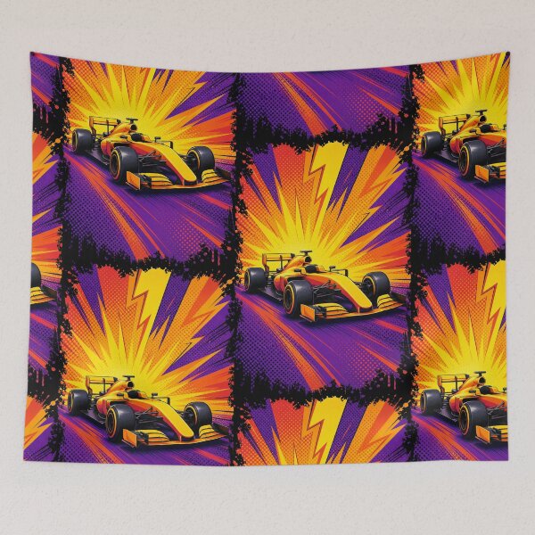 Item preview, Electric Formula 1 Grand Prix Pop Art Speed Burst designed and sold by PlanetEye Designs.