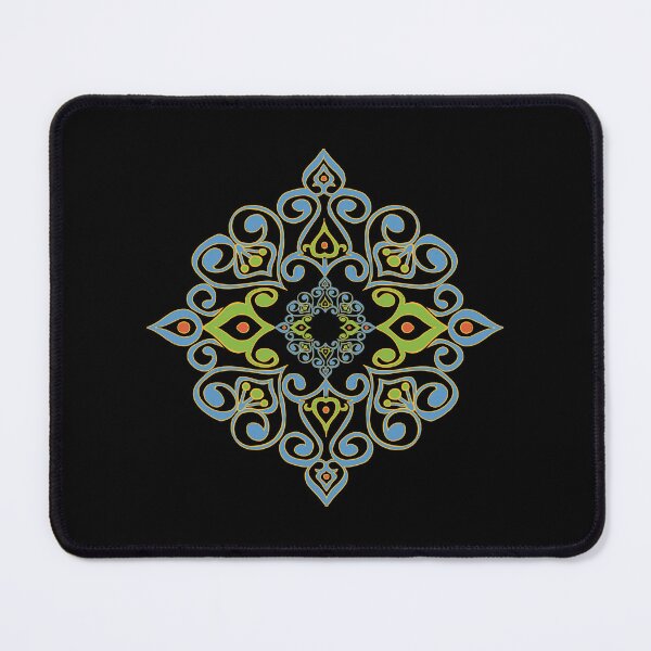 Item preview, Ornate Alpona Mandala in Gold & Jewel Tones designed and sold by geetasadashivan.
