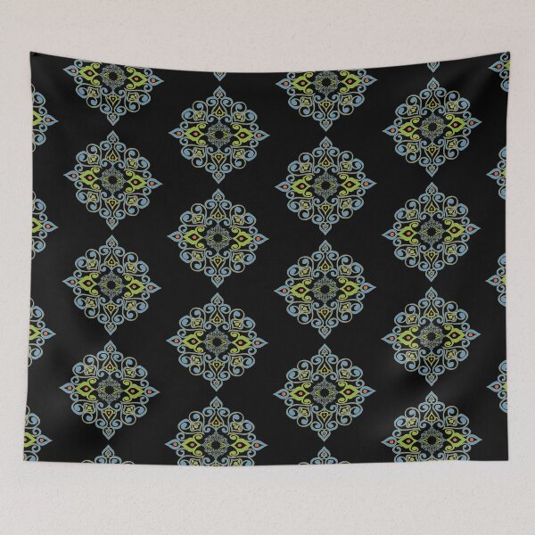 Item preview, Ornate Alpona Mandala in Gold & Jewel Tones designed and sold by geetasadashivan.