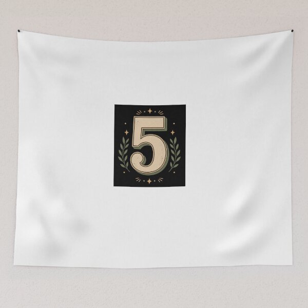 Item preview, Vintage Retro Number 5 Graphic designed and sold by Kupeliemre.