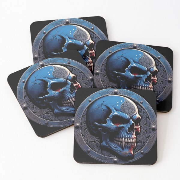 Item preview, Gothic Viking Blue Skull designed and sold by Bluesax.