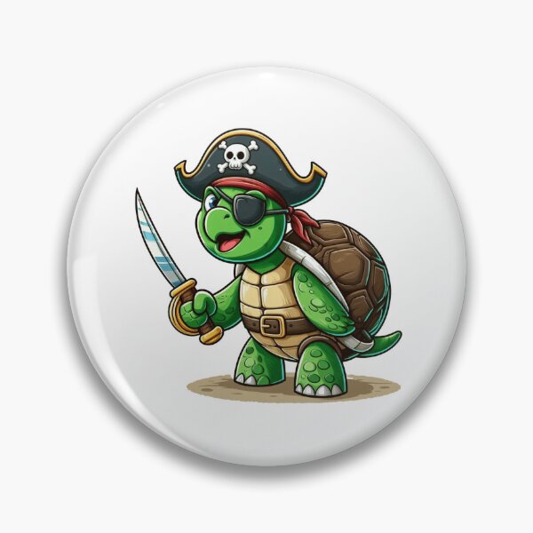 Item preview, Pirate Turtle designed and sold by PixelMiracle.