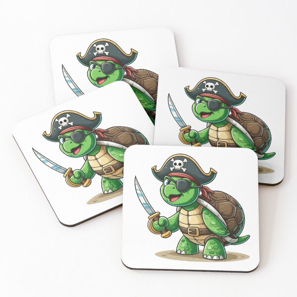 Item preview, Pirate Turtle designed and sold by PixelMiracle.