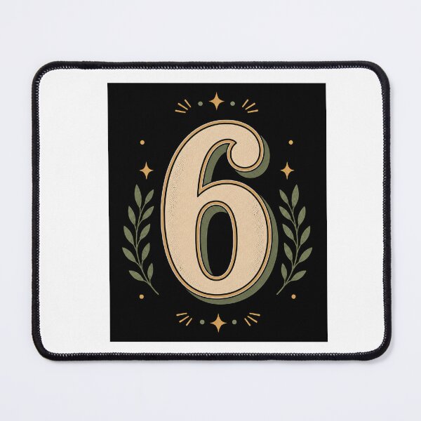 Item preview, Vintage Retro Number Six Design designed and sold by Kupeliemre.