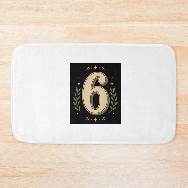 Item preview, Vintage Retro Number Six Design designed and sold by Kupeliemre.