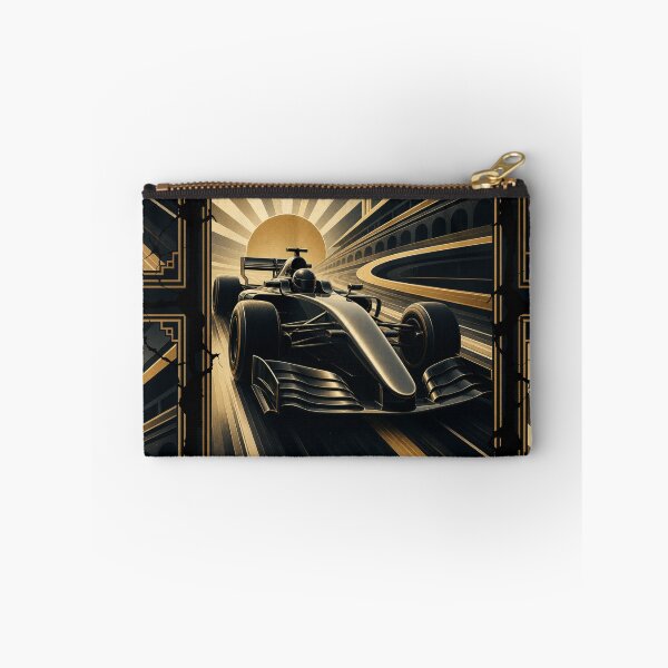 Item preview, Art Deco Formula 1 Grand Prix Racer Golden Speed Art designed and sold by PlanetEye Designs.