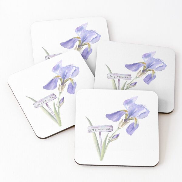 Item preview, Iris Pallida Watercolor Illustration designed and sold by Flowersforbear.