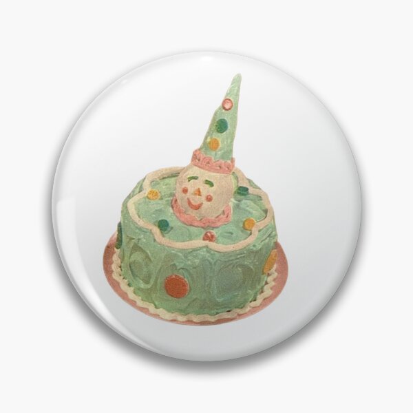 Item preview, clown cake designed and sold by rosesbystorm.