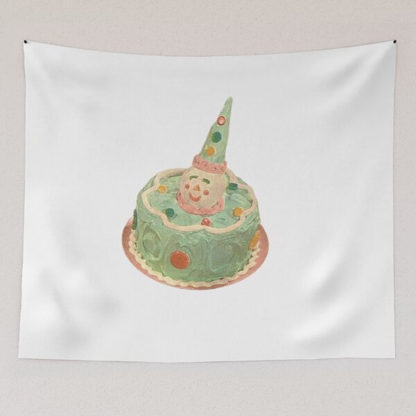 Item preview, clown cake designed and sold by rosesbystorm.