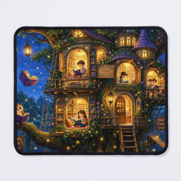 Item preview, Magical Treehouse Library Bookish designed and sold by TheFantazyForge.