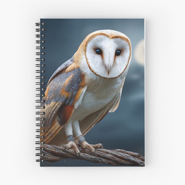 Item preview, Majestic Barn Owl Under the Moonlight Sky designed and sold by Artessie.