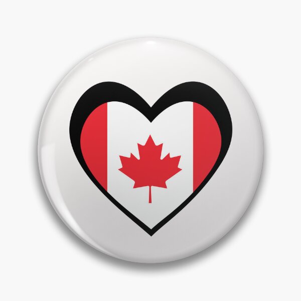 Item preview, Black Canada Heart – Elegance and Pride designed and sold by The Best Designs.