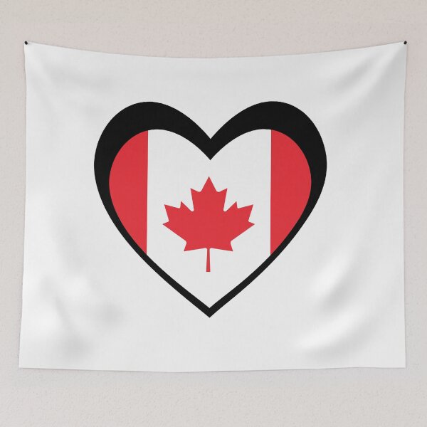 Item preview, Black Canada Heart – Elegance and Pride designed and sold by The Best Designs.