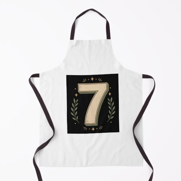 Item preview, Retro Number Seven Botanical Design designed and sold by Kupeliemre.