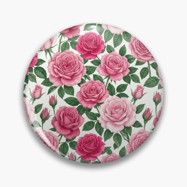 Item preview, Garden Rose Watercolor Multi Variety Floral Pattern designed and sold by Inkworksbyshery.