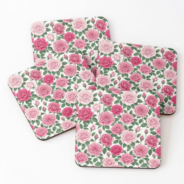 Item preview, Garden Rose Watercolor Multi Variety Floral Pattern designed and sold by Inkworksbyshery.