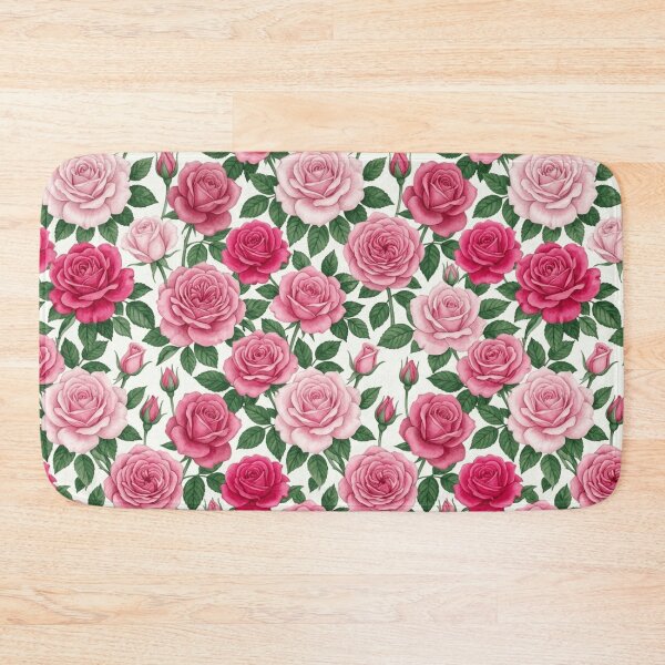 Item preview, Garden Rose Watercolor Multi Variety Floral Pattern designed and sold by Inkworksbyshery.
