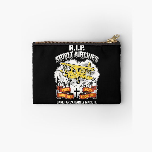 Item preview, R.I.P. Spirit Airlines Sad Yellow Biplane Retro Flight Joke Art designed and sold by graphixpolash.