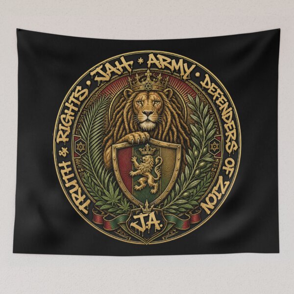 Item preview, JAH ARMY: ZION DEFENDERS designed and sold by SavvyEarth.