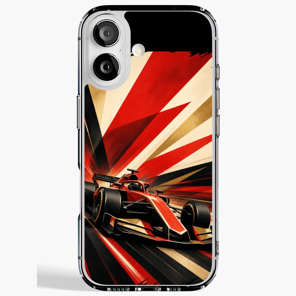 Red Grand Prix Racer: One Design, On Everything — iPhone Case