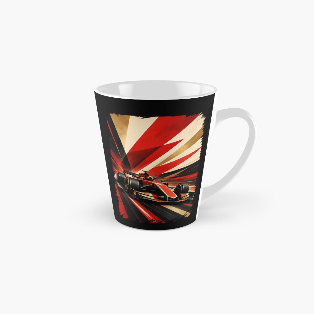 Red Grand Prix Racer: One Design, On Everything — Tall Mug