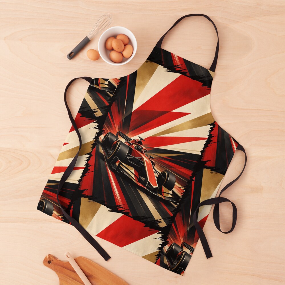 Red Grand Prix Racer: One Design, On Everything — Apron