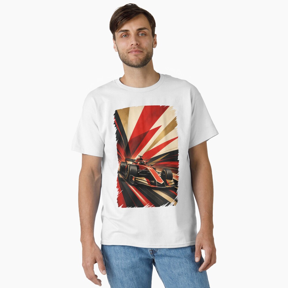 Red Grand Prix Racer: One Design, On Everything — Classic T-Shirt