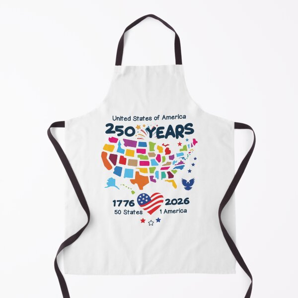 Item preview, United States 250th Birthday Map designed and sold by Uppercase Tees.