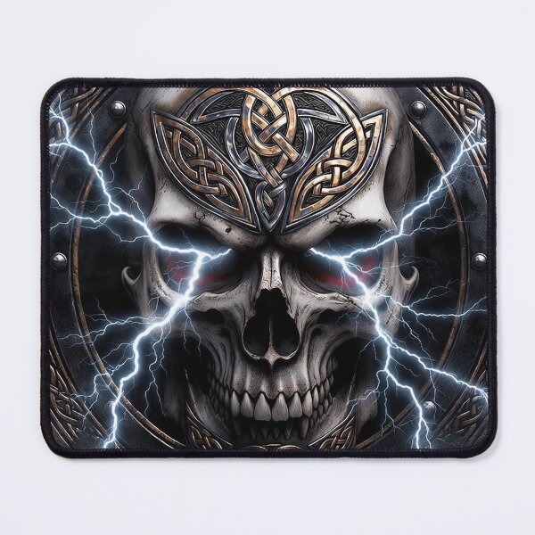 Item preview, Viking Skull Celtic Lightning designed and sold by Bluesax.