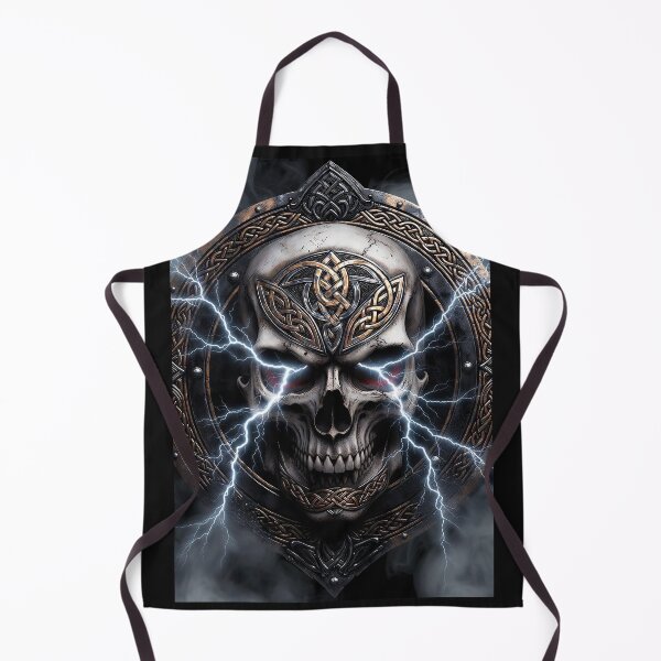 Item preview, Viking Skull Celtic Lightning designed and sold by Bluesax.
