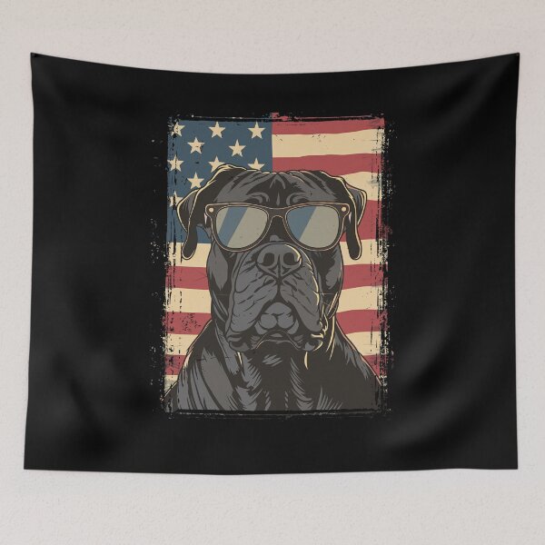 Item preview, Funny Cane Corso 4th July USA Flag America Mom Dad Kids designed and sold by rafaeltto.