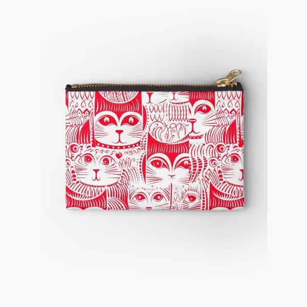 Item preview, Cute Stylized Cat Designs In Red And White  designed and sold by DEC02.