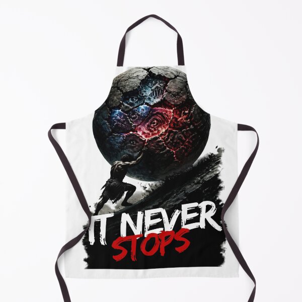 Item preview, It Never Stops – Dark Sisyphus Mythology Overthinking Design designed and sold by ArtisElec.