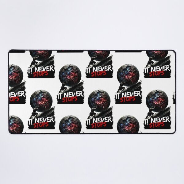 Item preview, It Never Stops – Dark Sisyphus Mythology Overthinking Design designed and sold by ArtisElec.