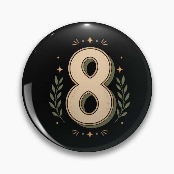 Item preview, Vintage Number 8 Retro Design designed and sold by Kupeliemre.