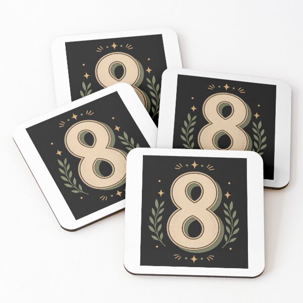 Item preview, Vintage Number 8 Retro Design designed and sold by Kupeliemre.